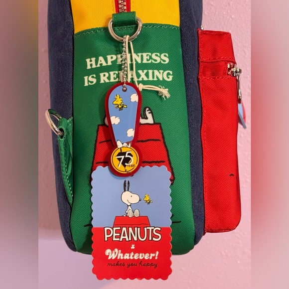 Peanuts Whatever! Makes You Happy Reversible Backpack – NO STRAP – Snoopy - Picture 7 of 12